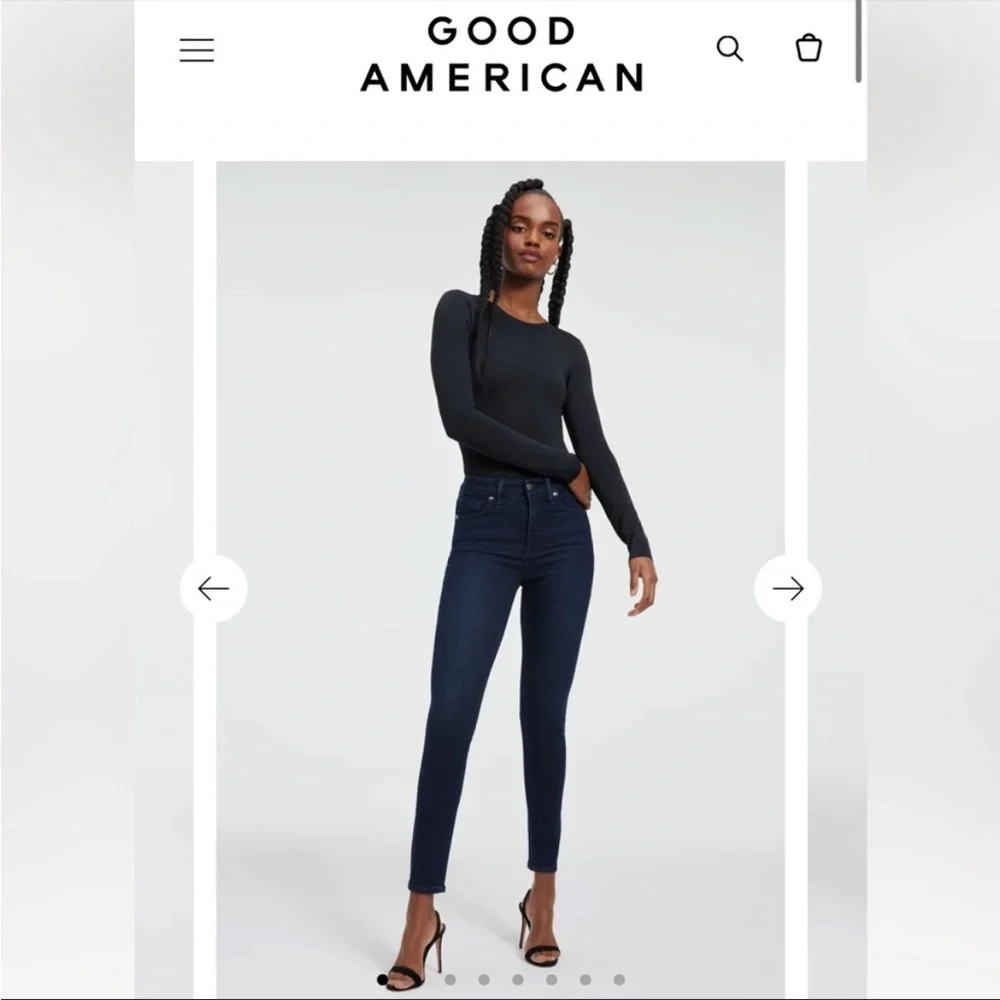 Good American Good Legs Crop Jeans - Picture 2 of 4